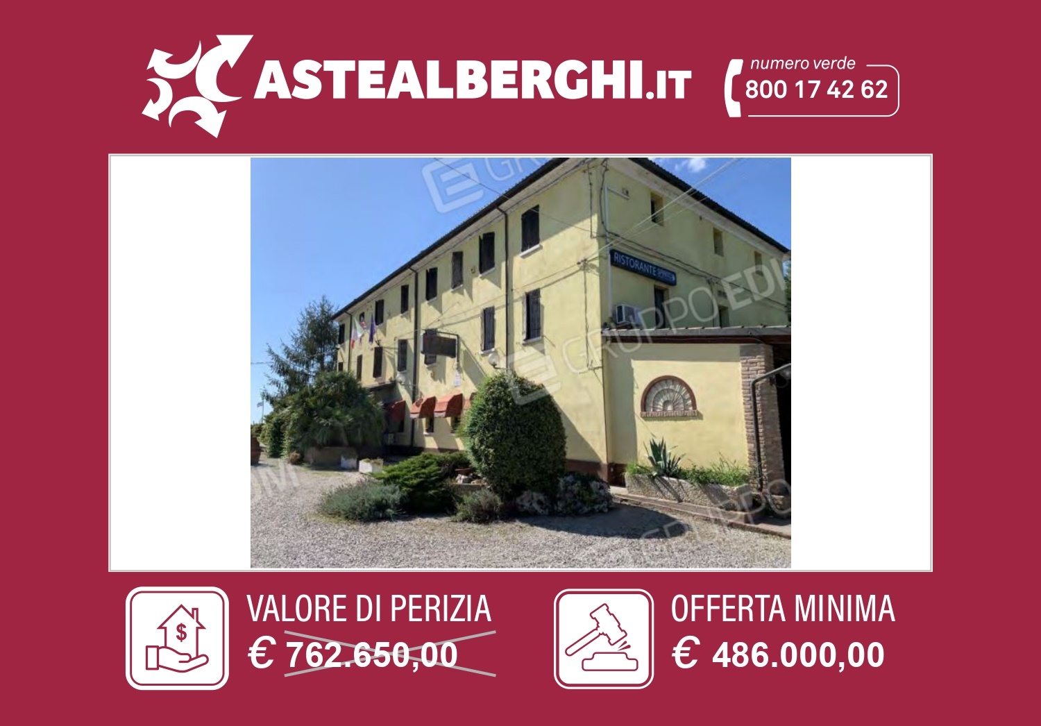 Albergo in vendita a Vigarano Mainarda, 24 locali, prezzo € 486.000 | PortaleAgenzieImmobiliari.it