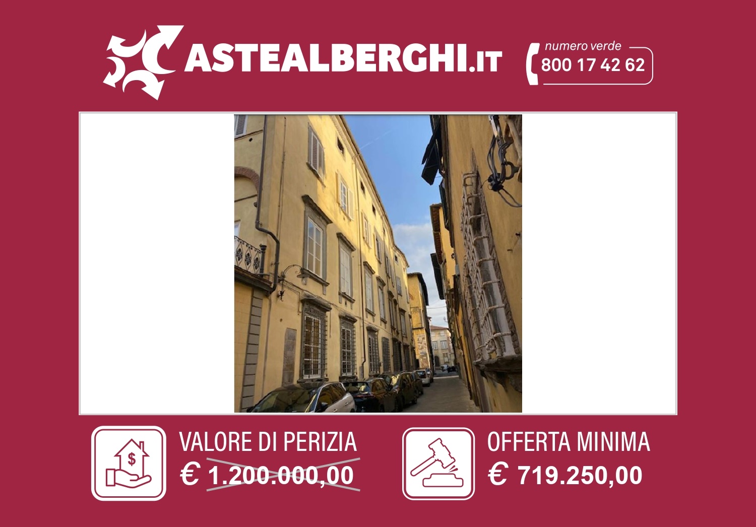 Albergo in vendita a Lucca, 7 locali, prezzo € 719.250 | PortaleAgenzieImmobiliari.it