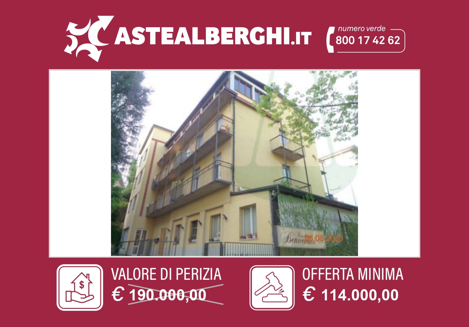 Albergo in vendita a Salsomaggiore Terme, 35 locali, prezzo € 114.000 | PortaleAgenzieImmobiliari.it