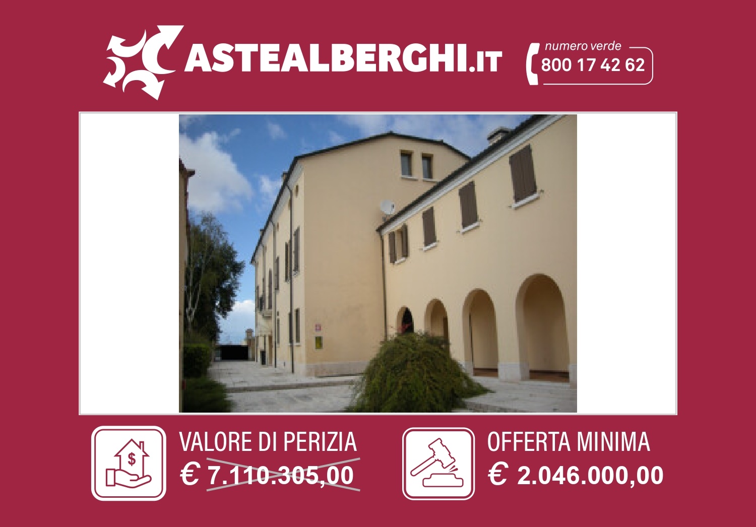 Albergo in vendita a Occhiobello, 121 locali, prezzo € 2.046.000 | PortaleAgenzieImmobiliari.it