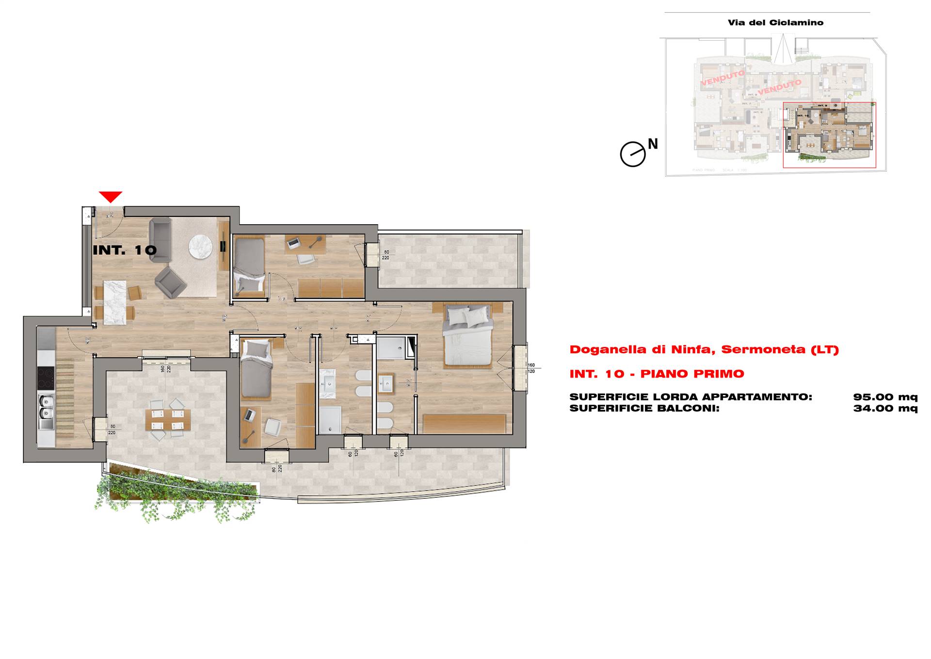 Appartamento in vendita a Sermoneta, 5 locali, zona Località: BIVIO DI DOGANELLA, prezzo € 215.000 | PortaleAgenzieImmobiliari.it