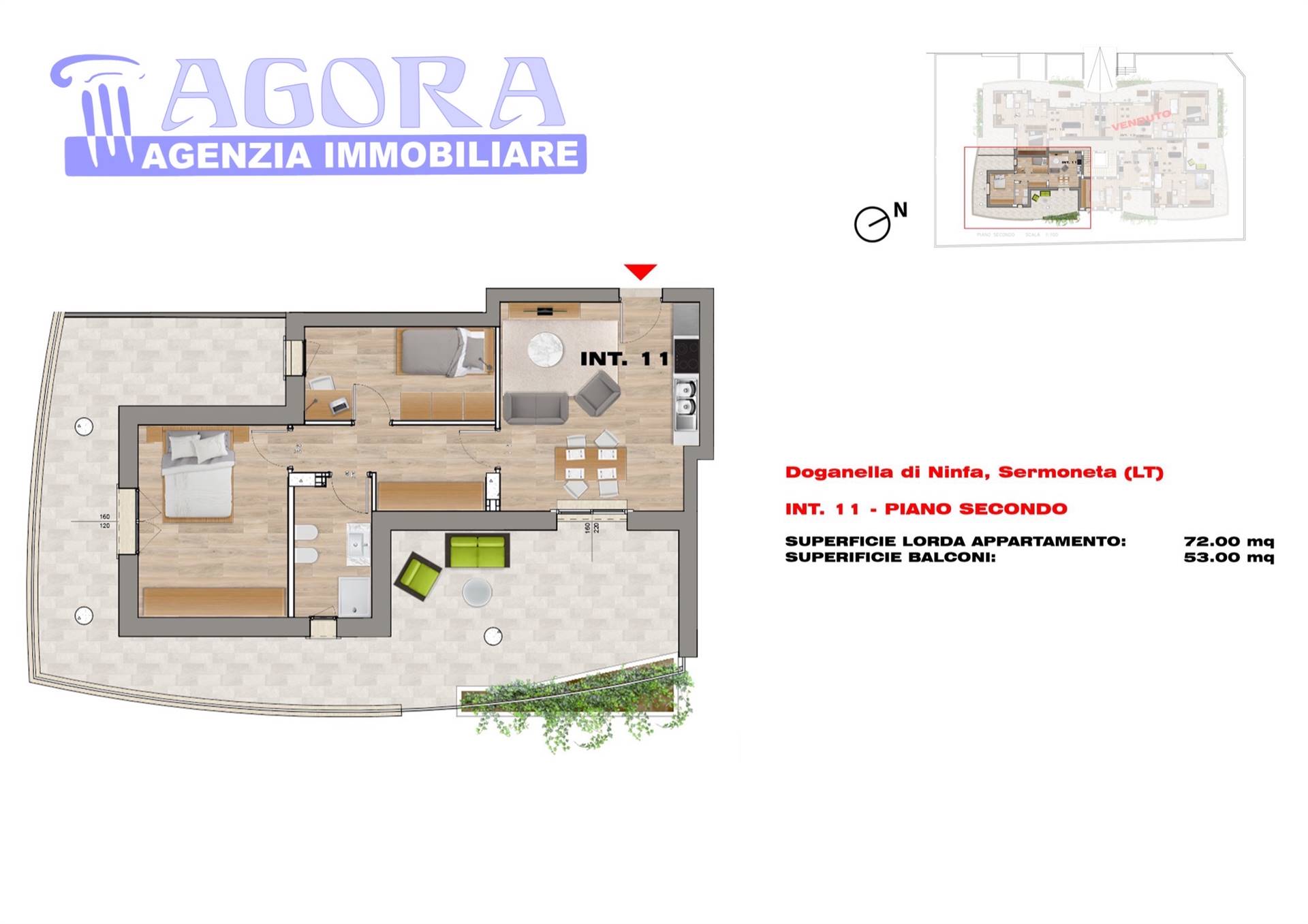 Appartamento in vendita a Sermoneta, 4 locali, zona Località: BIVIO DI DOGANELLA, prezzo € 180.000 | PortaleAgenzieImmobiliari.it