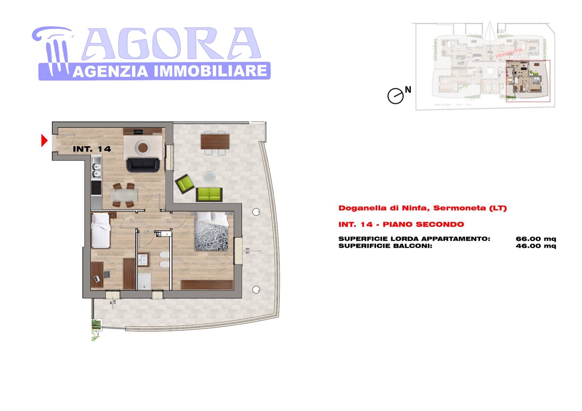 Appartamento in vendita a Sermoneta, 3 locali, zona Località: BIVIO DI DOGANELLA, prezzo € 165.000 | PortaleAgenzieImmobiliari.it
