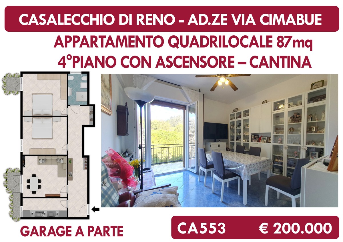 Appartamento in vendita a Casalecchio di Reno, 4 locali, prezzo € 200.000 | PortaleAgenzieImmobiliari.it