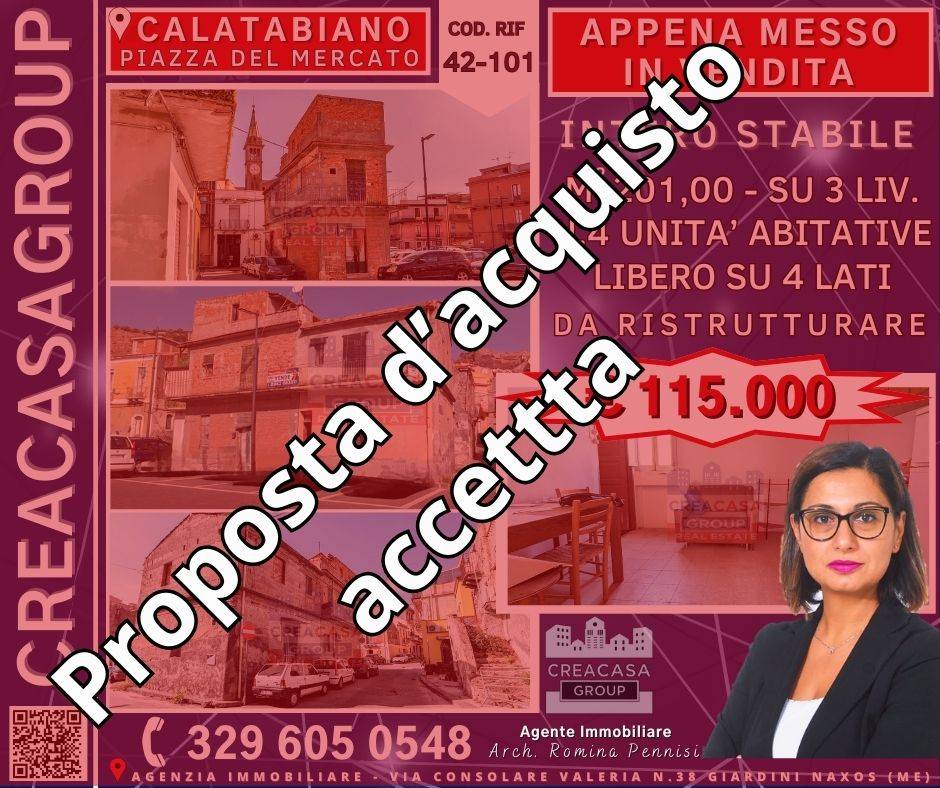Palazzo / Stabile in vendita a Calatabiano, 12 locali, prezzo € 115.000 | PortaleAgenzieImmobiliari.it