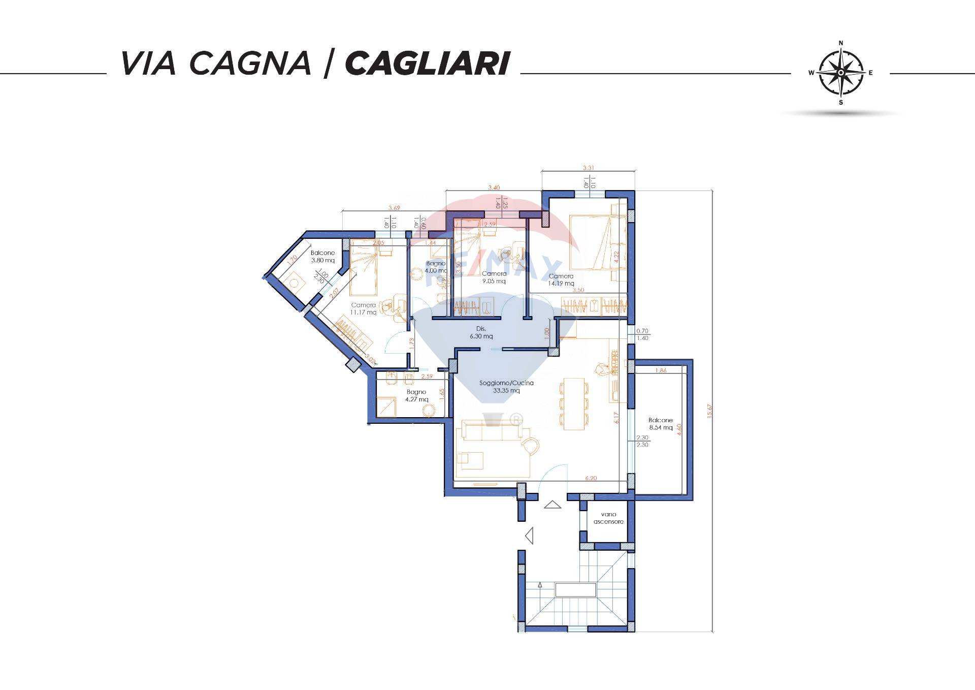 Appartamento in vendita a Cagliari, 4 locali, zona Località: Amsicora, prezzo € 400.000 | PortaleAgenzieImmobiliari.it