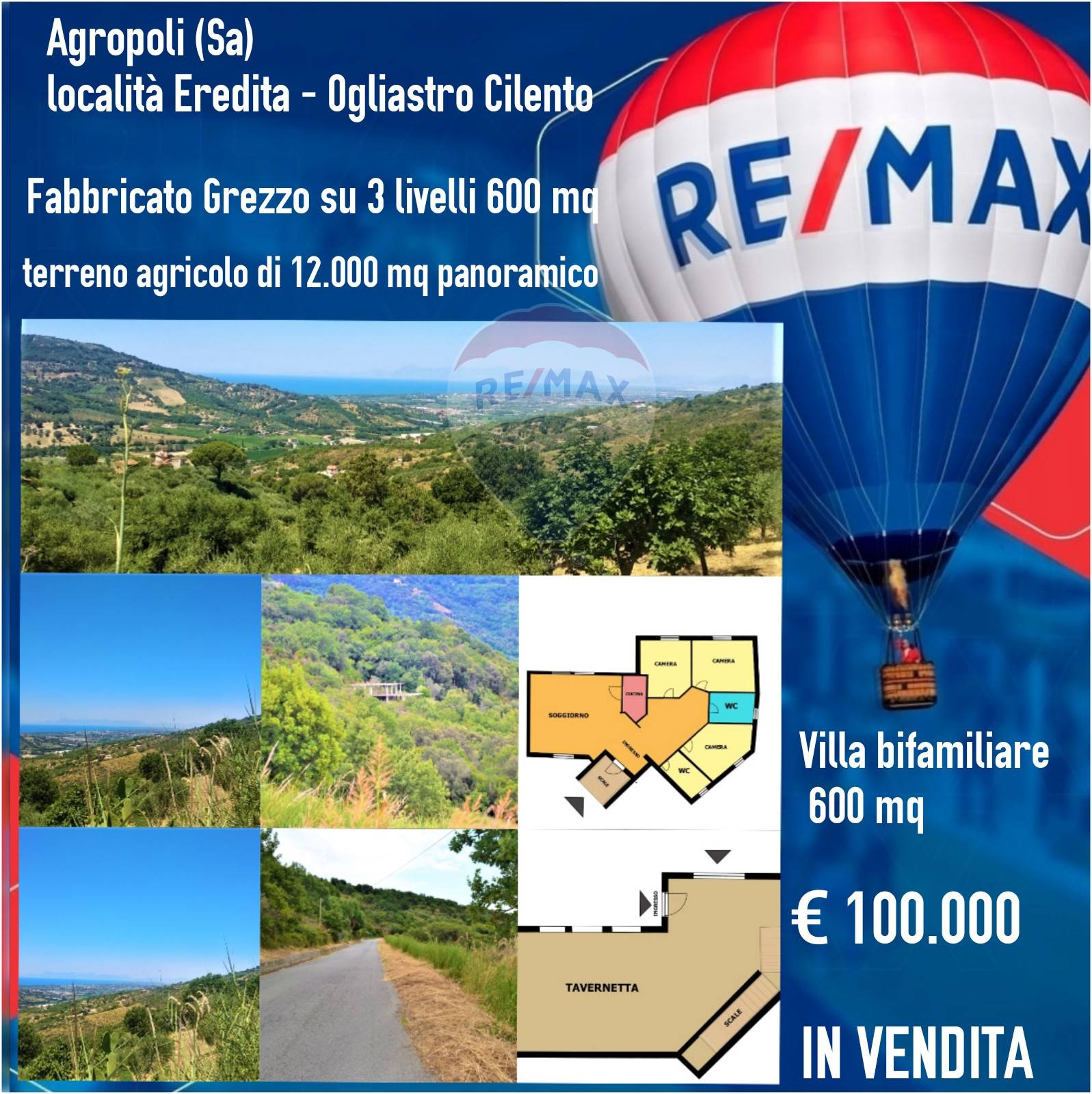 Villa Bifamiliare in vendita a Agropoli, 8 locali, prezzo € 100.000 | CambioCasa.it