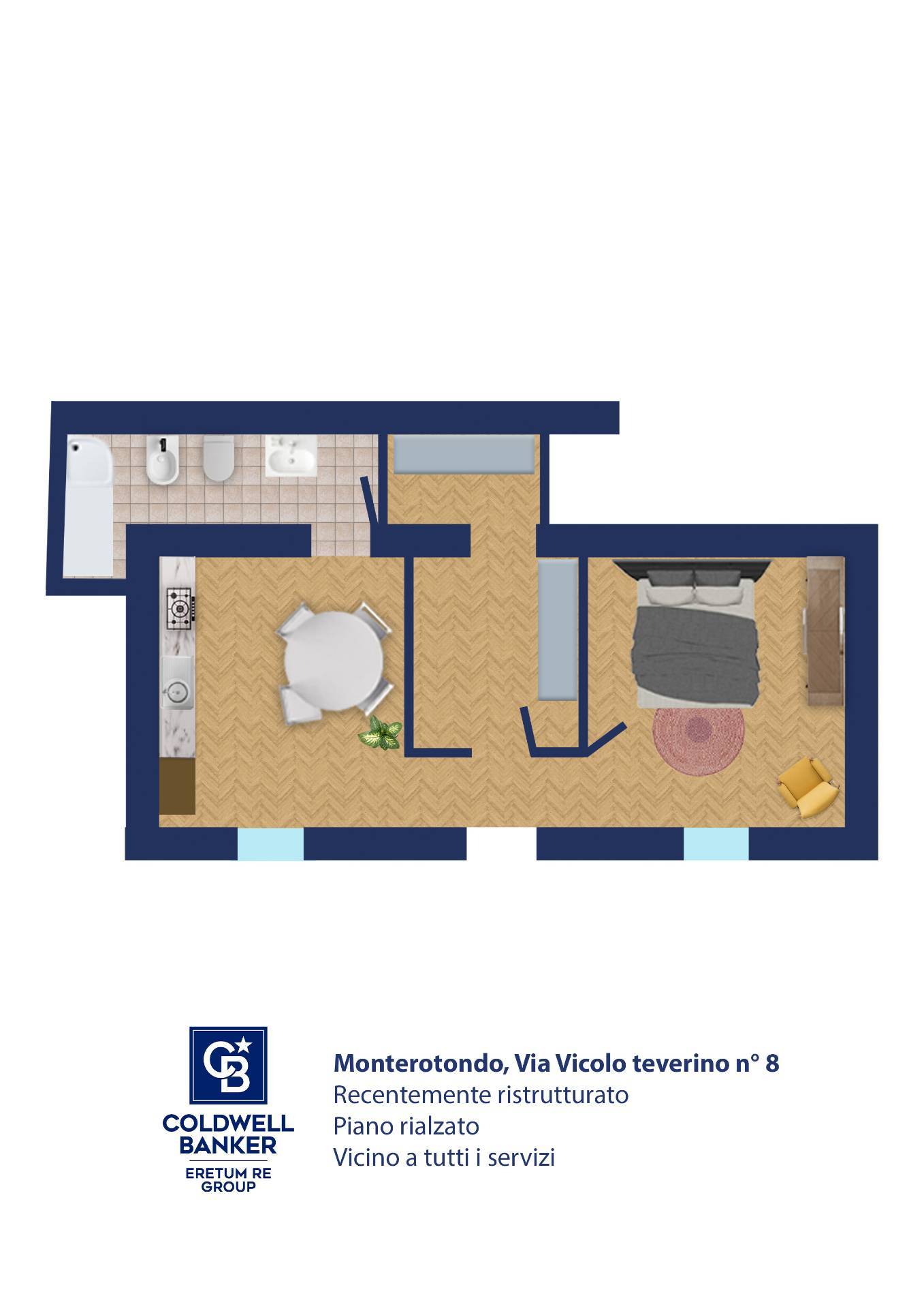 Appartamento in vendita a Monterotondo, 2 locali, zona Località: MonterotondoScalo, prezzo € 90.000 | CambioCasa.it