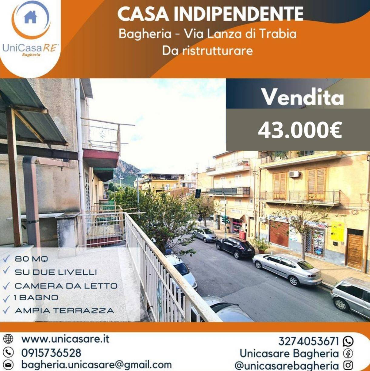 Soluzione Indipendente in vendita a Bagheria, 3 locali, prezzo € 43.000 | PortaleAgenzieImmobiliari.it