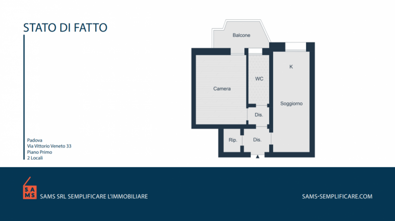 Appartamento in vendita a Padova, 2 locali, zona Località: Bassanello - Guizza, prezzo € 129.000 | PortaleAgenzieImmobiliari.it