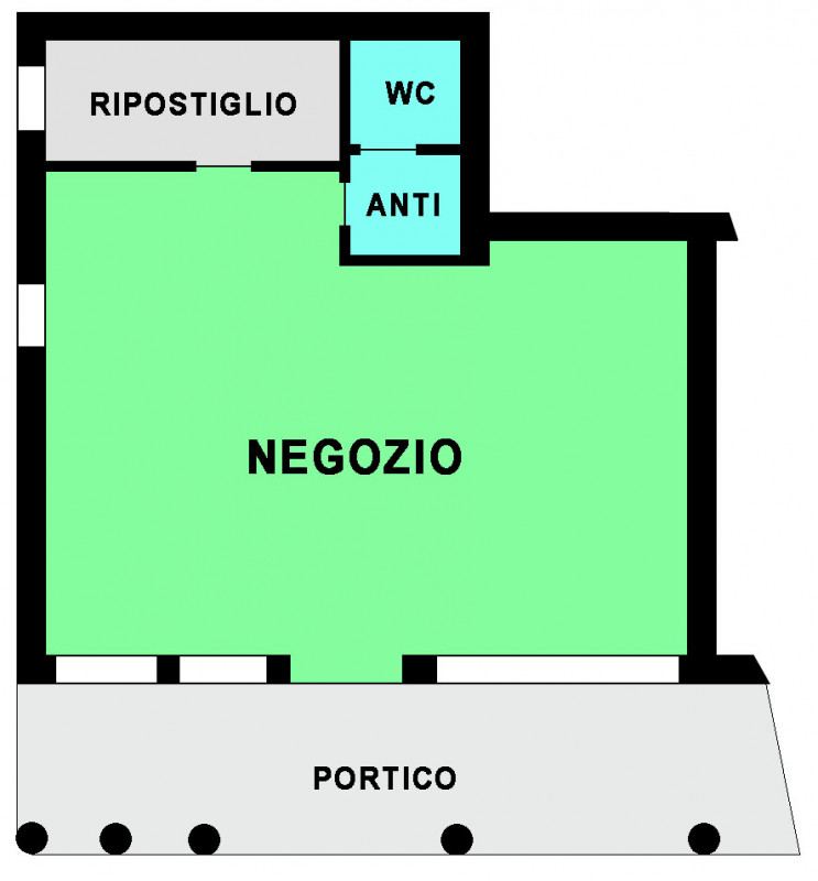 Negozio / Locale in affitto a Fossò - Zona: Fossò - Centro