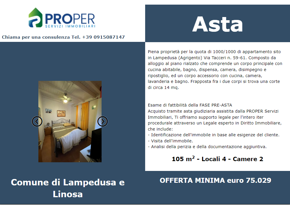 Appartamento in vendita a Lampedusa e Linosa, 4 locali, prezzo € 75.029 | PortaleAgenzieImmobiliari.it