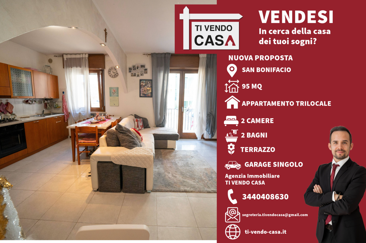 Appartamento in vendita a San Bonifacio, 5 locali, prezzo € 155.000 | PortaleAgenzieImmobiliari.it