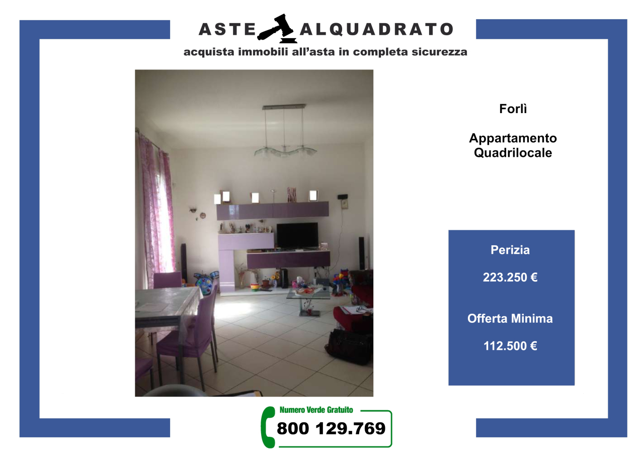 Appartamento in vendita a Forlì, 4 locali, prezzo € 112.500 | PortaleAgenzieImmobiliari.it