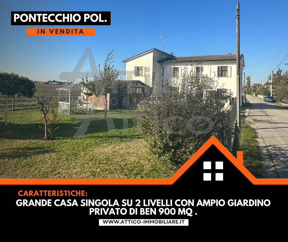 Soluzione Indipendente in vendita a Pontecchio Polesine, 10 locali, prezzo € 157.000 | PortaleAgenzieImmobiliari.it