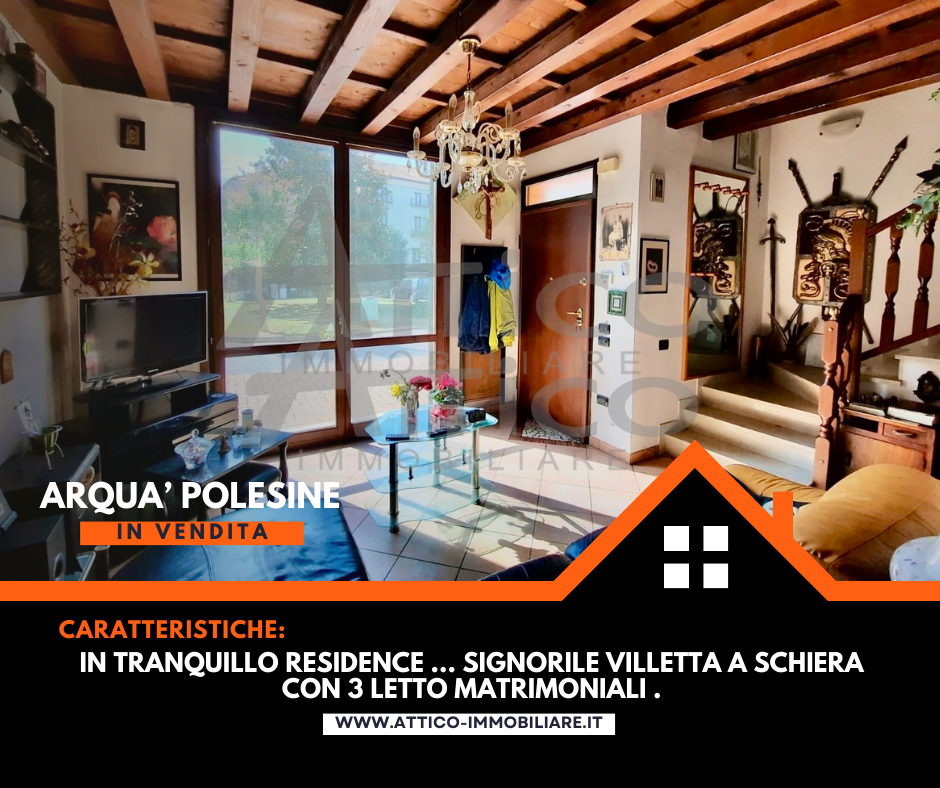 Villa a Schiera in vendita a Arquà Polesine, 7 locali, prezzo € 180.000 | PortaleAgenzieImmobiliari.it