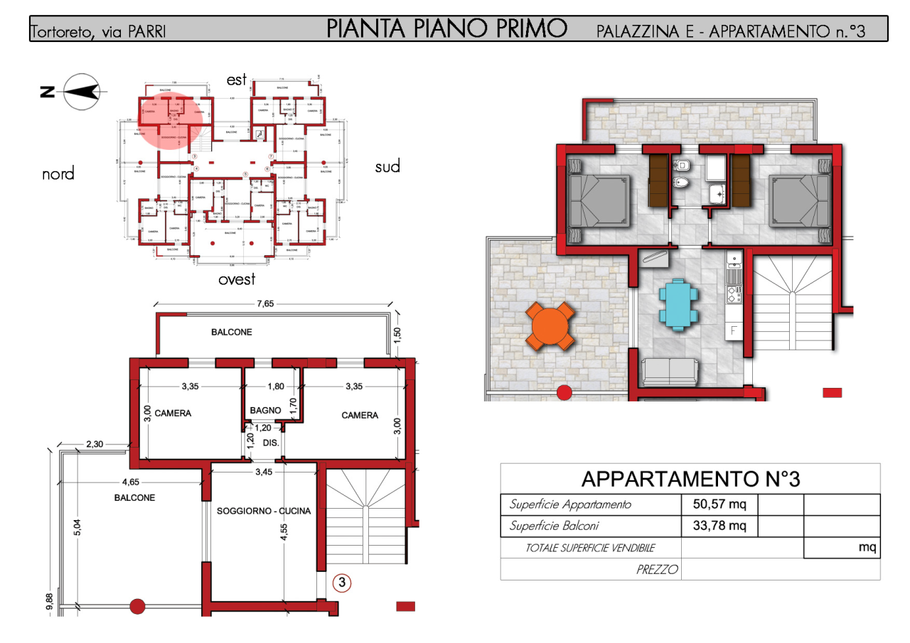 Appartamento in vendita a Tortoreto, 4 locali, prezzo € 165.000 | PortaleAgenzieImmobiliari.it