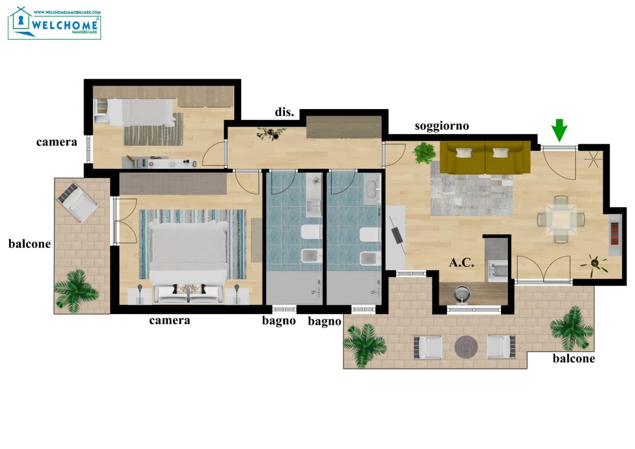 Appartamento in vendita a Monserrato, 3 locali, prezzo € 170.000 | PortaleAgenzieImmobiliari.it